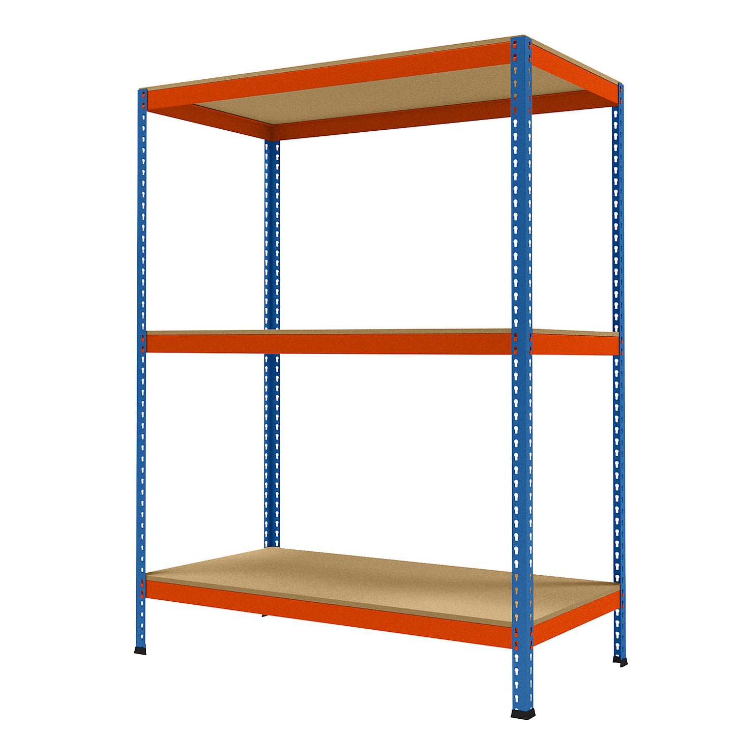 Wide span heavy duty shelving, height 1981 mm, overall depth 773 mm, width 1536 mm.