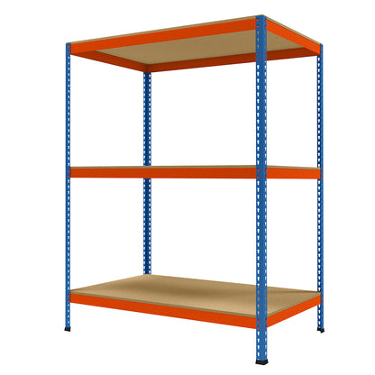 Wide span heavy duty shelving, height 1981 mm, overall depth 926 mm, width 1536 mm.