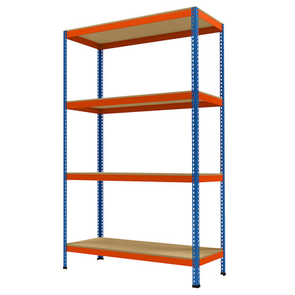 Wide span heavy duty shelving, height 2438 mm, overall depth 621 mm, width 1536 mm.