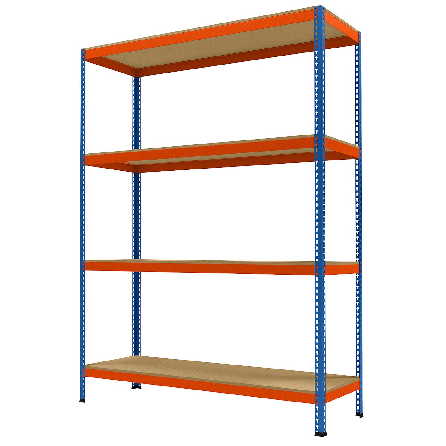 Wide span heavy duty shelving, height 2438 mm, overall depth 621 mm, width 1841 mm.