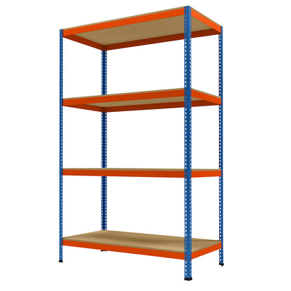 Wide span heavy duty shelving, height 2438 mm, overall depth 773 mm, width 1536 mm.