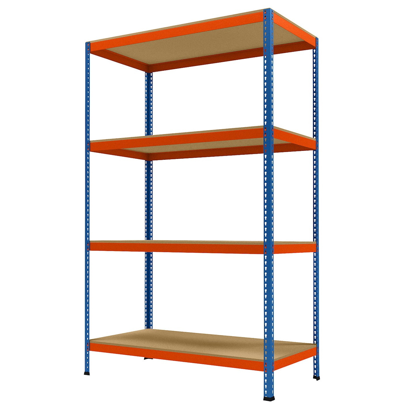 Wide span heavy duty shelving, height 2438 mm, overall depth 773 mm, width 1536 mm.