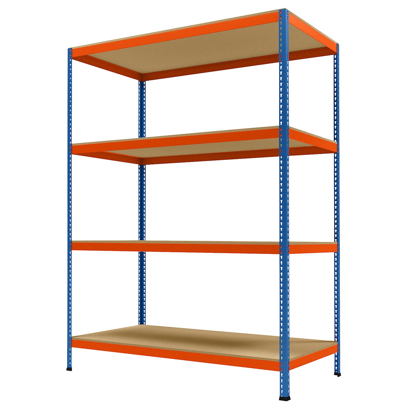 Wide span heavy duty shelving, height 2438 mm, overall depth 926 mm, width 1841 mm.