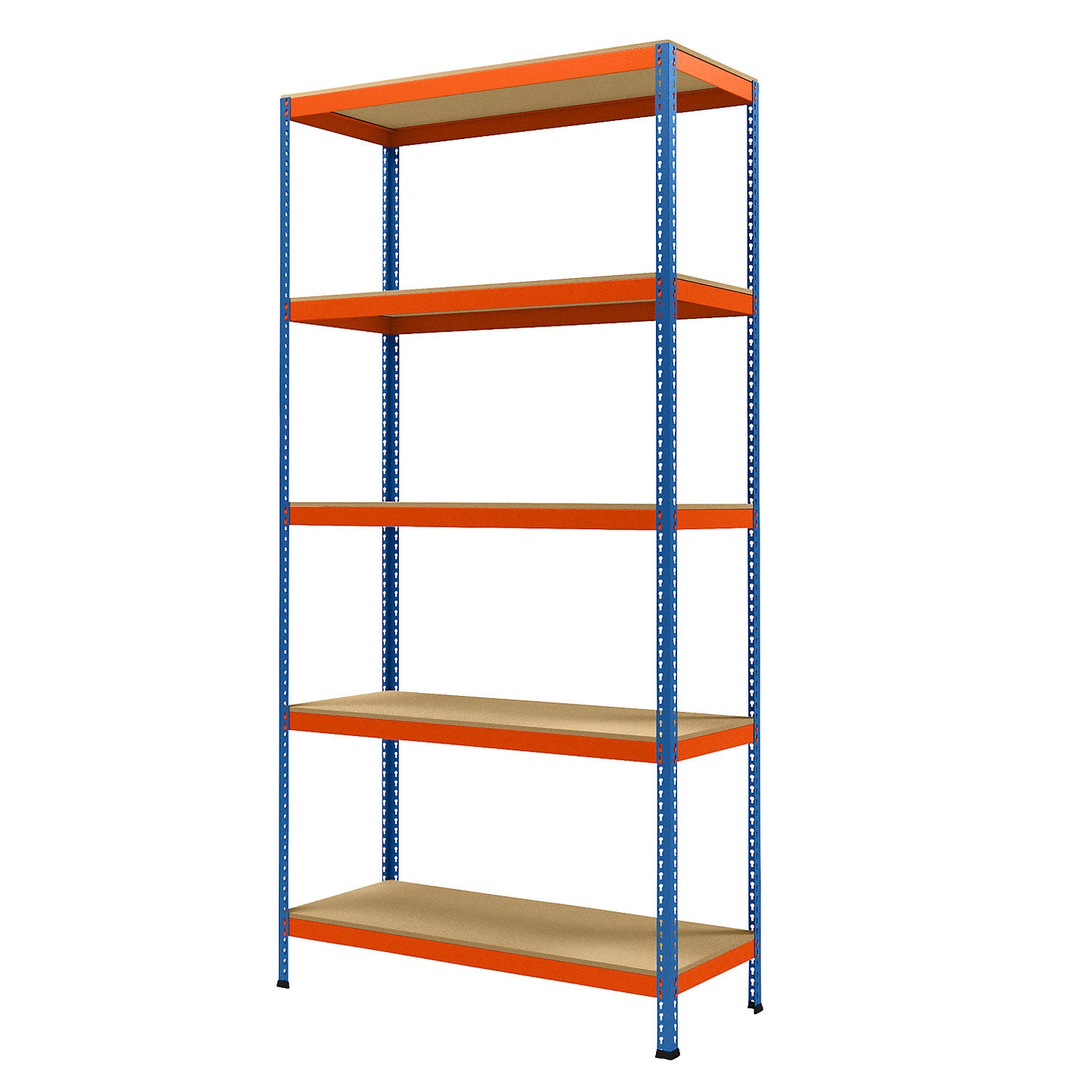 Wide span heavy duty shelving, height 3048 mm, overall depth 621 mm, width 1536 mm.