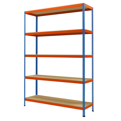 Wide span heavy duty shelving, height 3048 mm, overall depth 621 mm, width 2146 mm.