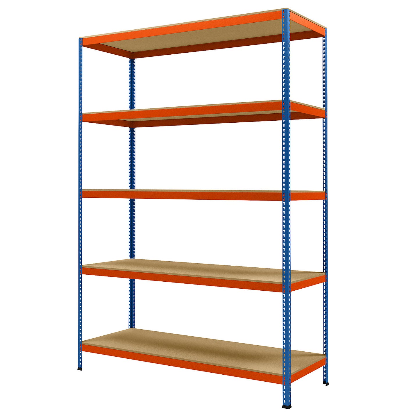 Wide span heavy duty shelving, height 3048 mm, overall depth 773 mm, width 2146 mm.