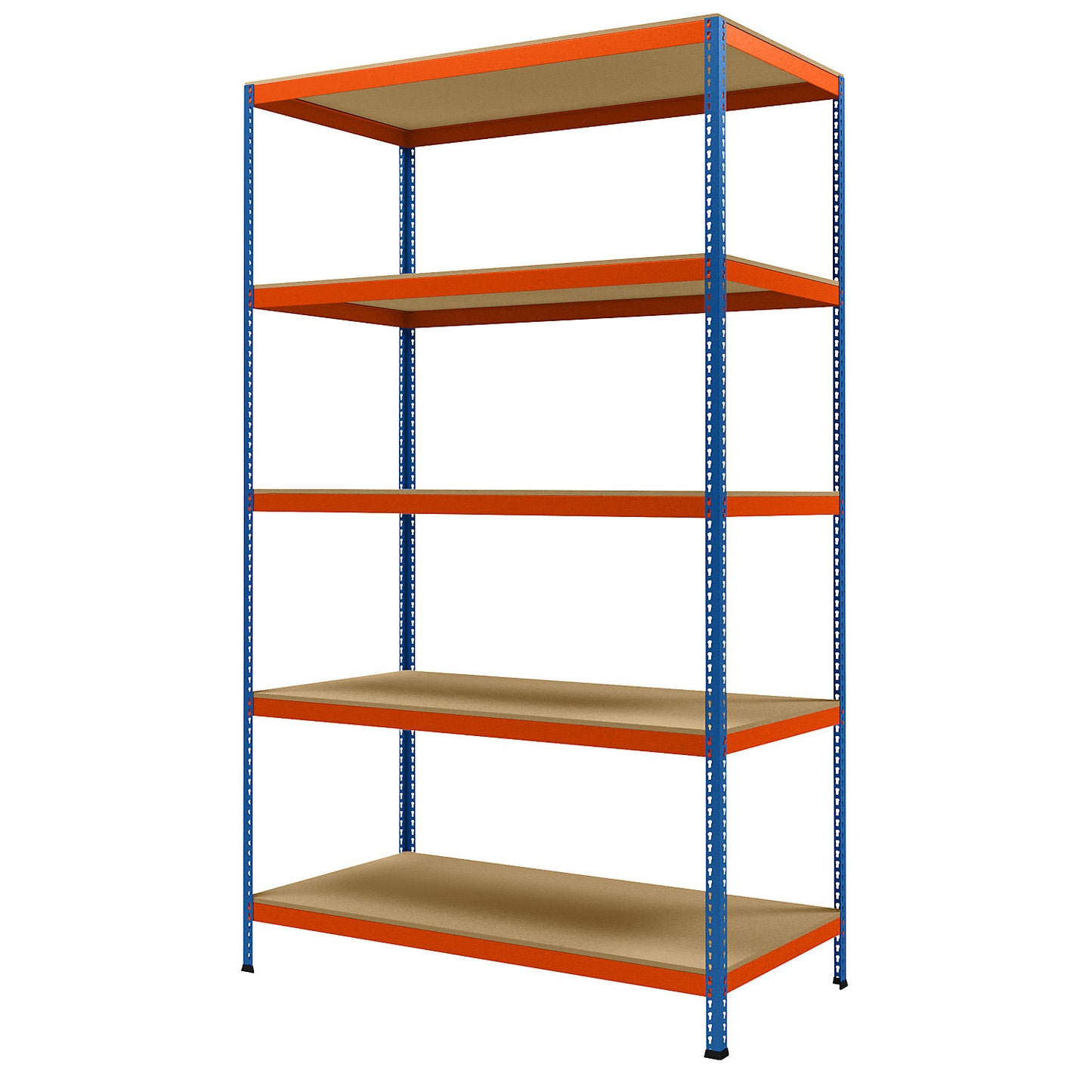 Wide span heavy duty shelving, height 3048 mm, overall depth 926 mm, width 1841 mm.