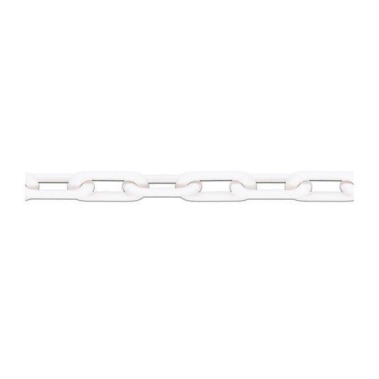 Nylon chain, MNK quality standard 8, band length 25 m, white.