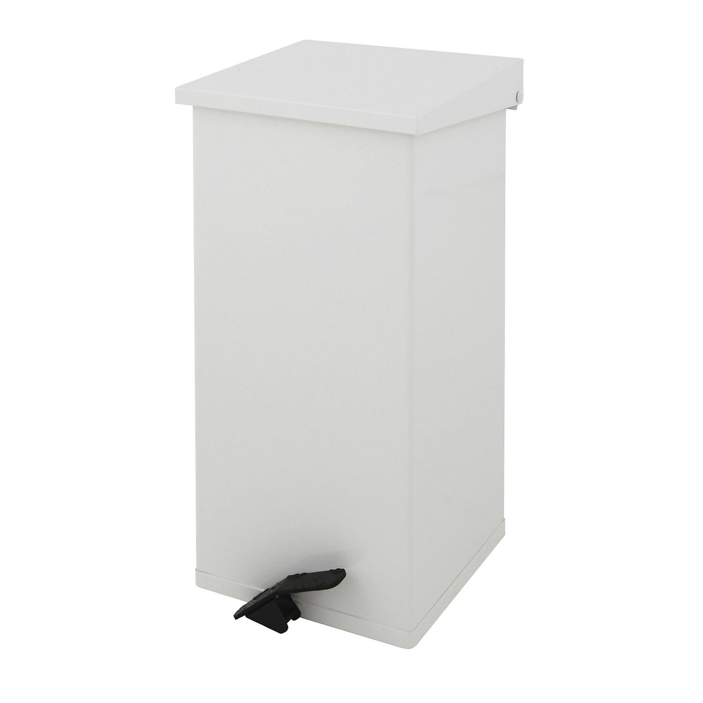 Waste collector with pedal, capacity 55 l, WxHxD 300 x 600 x 300 mm, white.