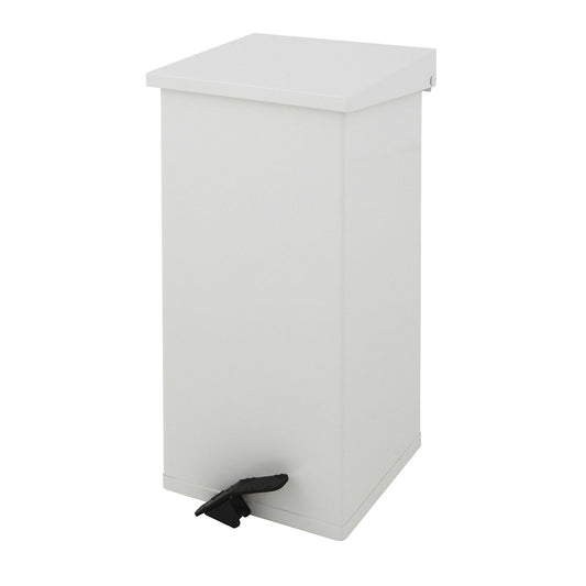 Waste collector with pedal, capacity 55 l, WxHxD 300 x 600 x 300 mm, white.