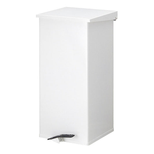 Waste collector with pedal, capacity 110 l, WxHxD 390 x 800 x 390 mm, white.