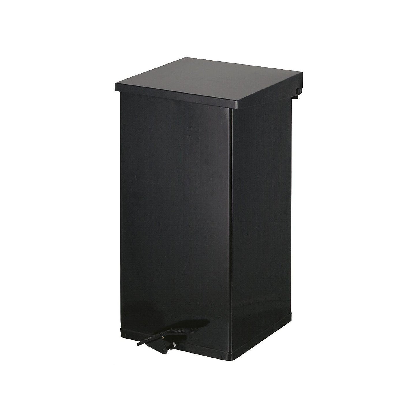 Waste collector with pedal, capacity 110 l, WxHxD 390 x 800 x 390 mm, black.