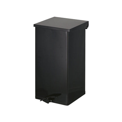 Waste collector with pedal, capacity 110 l, WxHxD 390 x 800 x 390 mm, black.