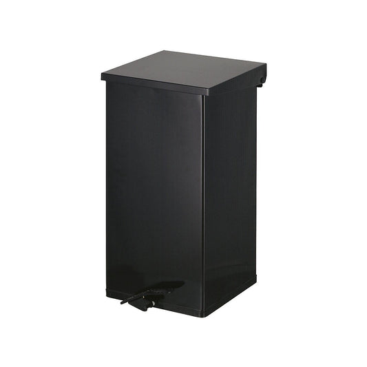 Waste collector with pedal, capacity 110 l, WxHxD 390 x 800 x 390 mm, black.