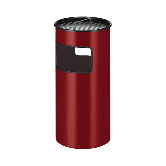 Combination ashtray, capacity 50 l, HxØ 690 x 320 mm, red.