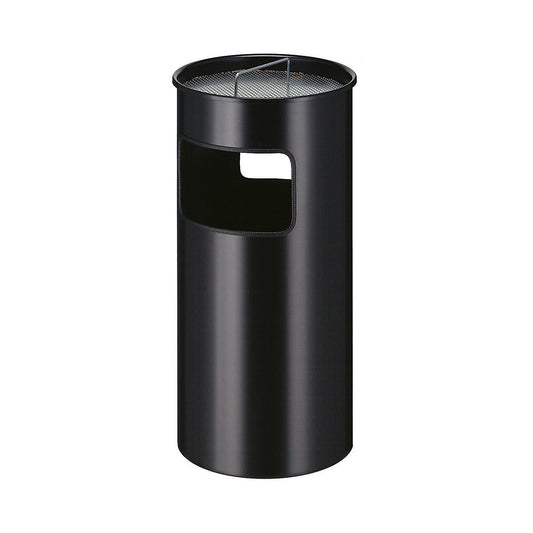 Combination ashtray, capacity 50 l, HxØ 690 x 320 mm, black.