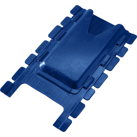 Card pouch, made of polypropylene, dark blue.