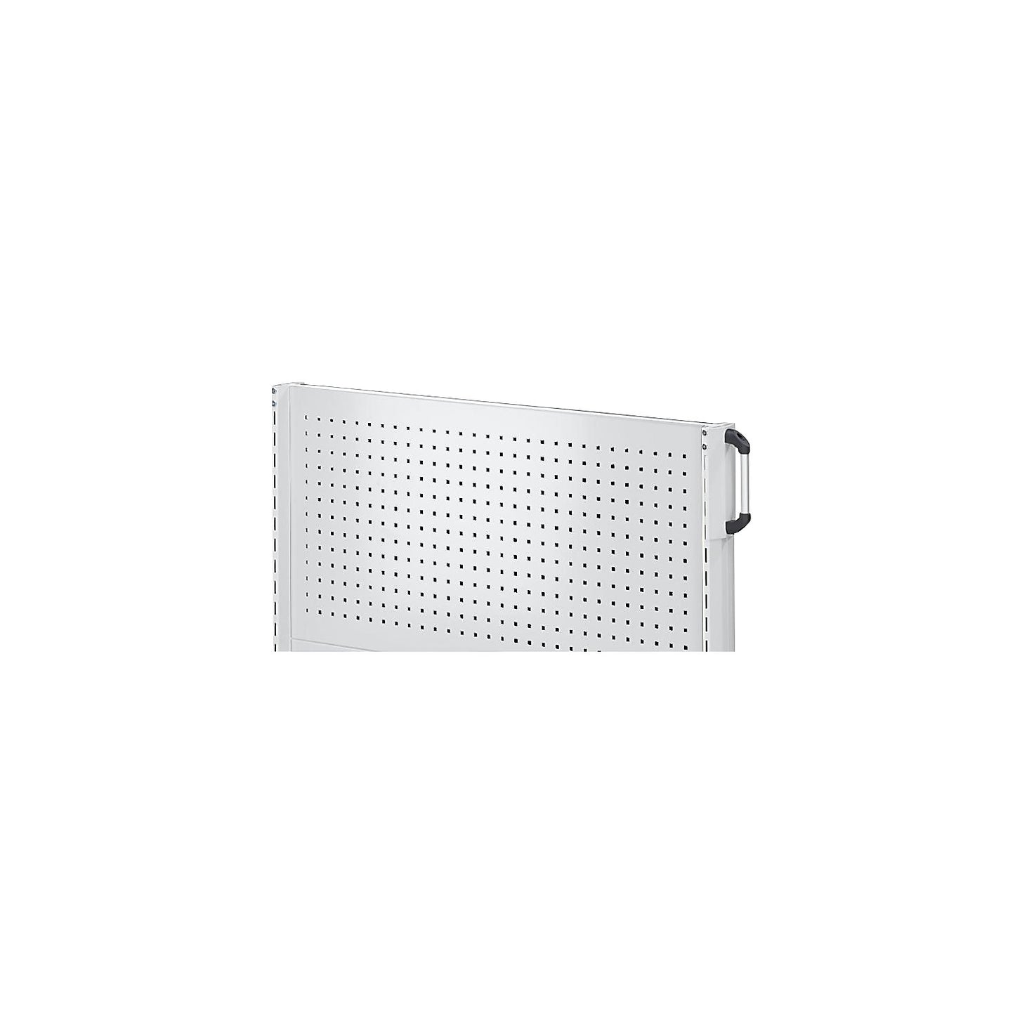 Perforated panel, width 600 mm, length 800 mm, grey.