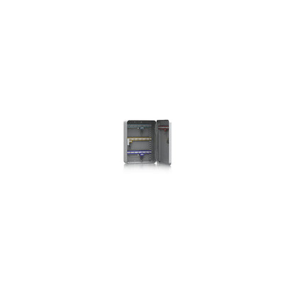 Key box, sheet steel, light grey, HxWxD 320 x 230 x 90 mm, 28 hooks.