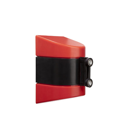 Tape barrier in a plastic housing, magnet mounted, red / white, belt length 3500 mm.
