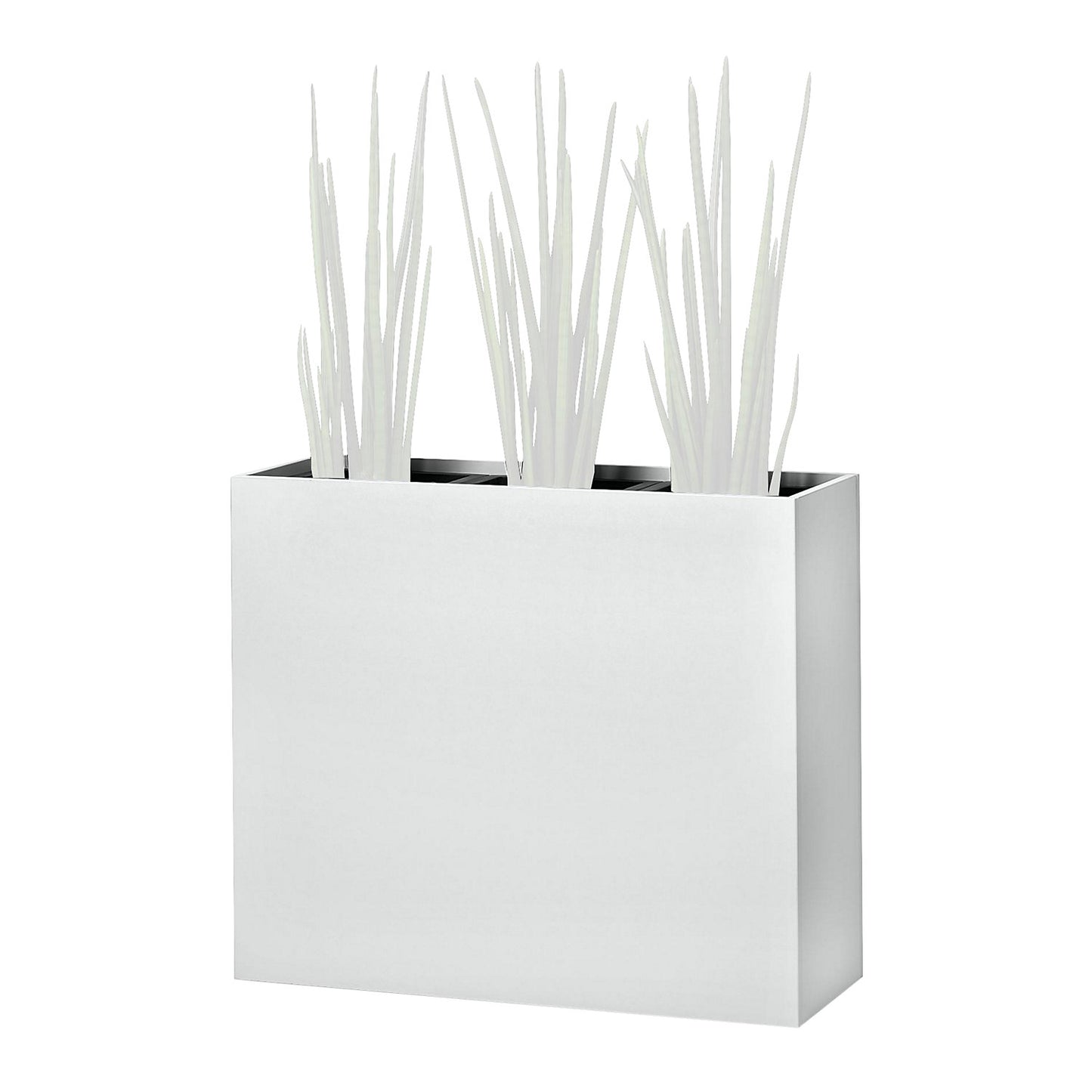 Plant pot, hip height, for 3 plants, light grey.