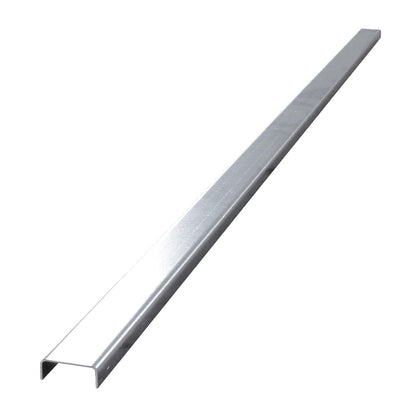 Connecting rail for steel low profile sump tray, width 52 mm, zinc plated, length 1970 mm.