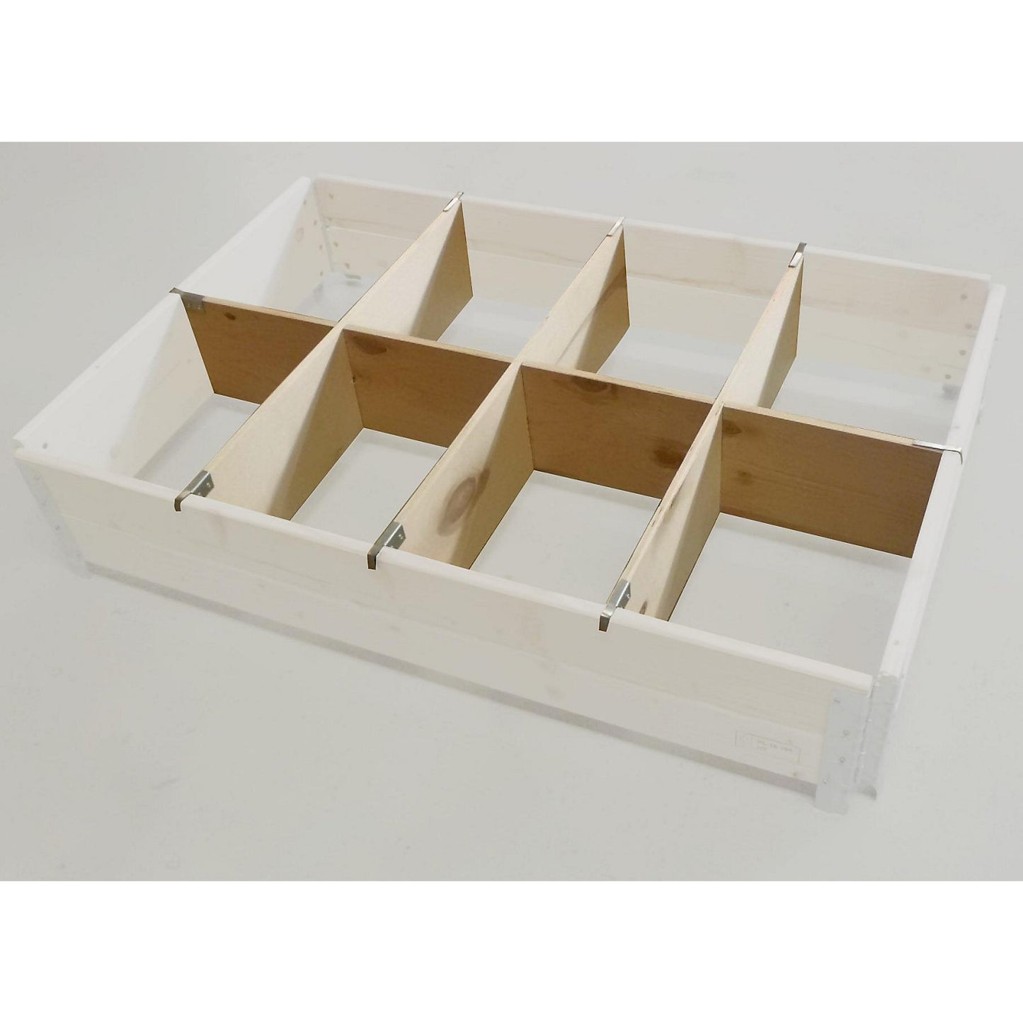 Divider for wooden pallet collars, for frame H 200 mm, L x W 1200 x 800 mm, 8 compartments.