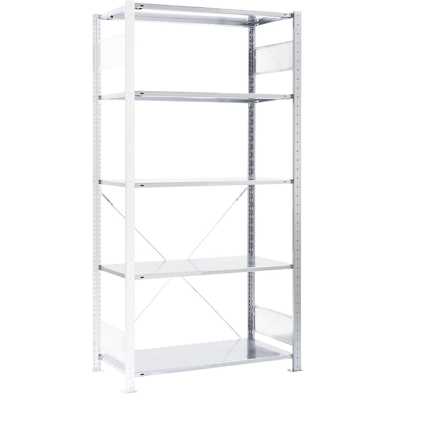 Boltless shelving unit, for open fronted storage bins, extension shelf unit, WxD 1006 x 336 mm, 5 shelves.