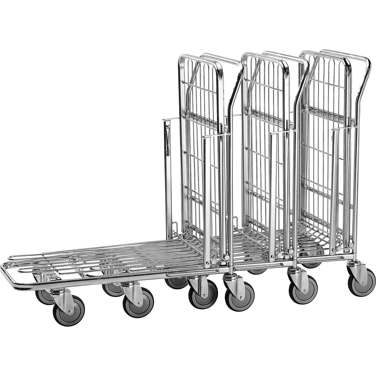 Shopping trolley, zinc plated, LxWxH 860 x 530 x 1010 mm, max. load 300 kg.