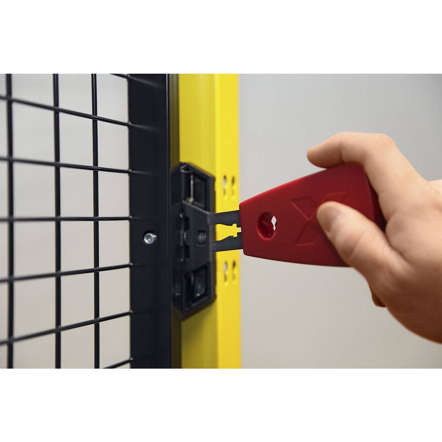 X-GUARD CLASSIC machine protective fencing, wall section, height 2200 mm, width 400 mm.