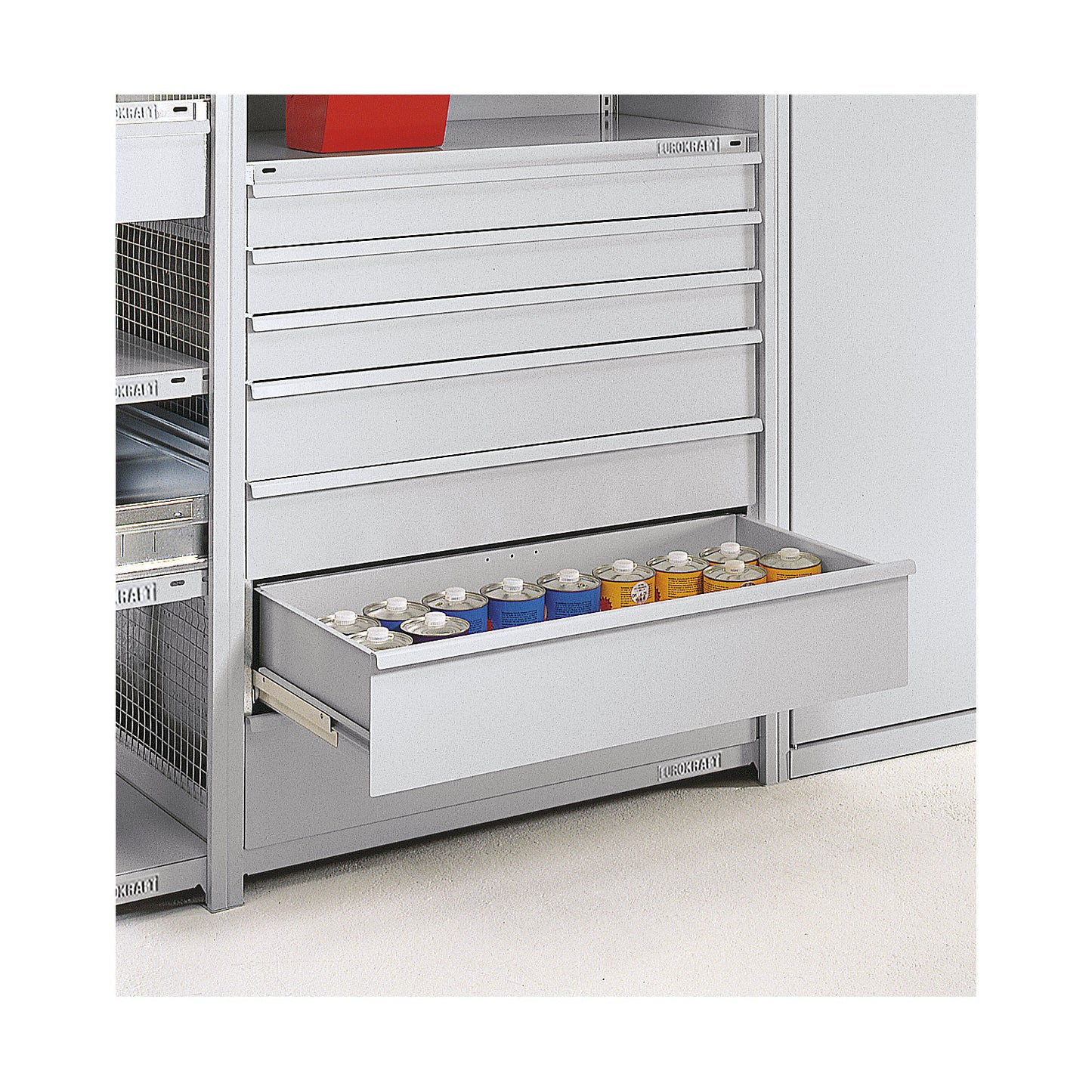 Drawer unit, without lock, for depth 500 mm.