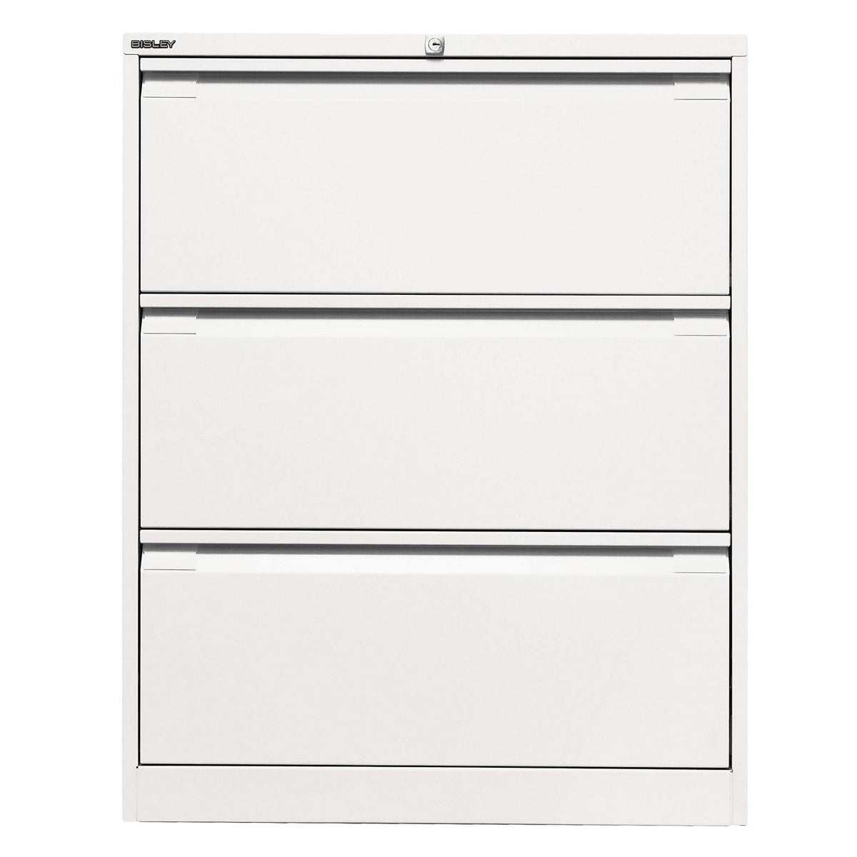 Suspension file cabinet, 2-track, 3 A4 drawers, traffic white.