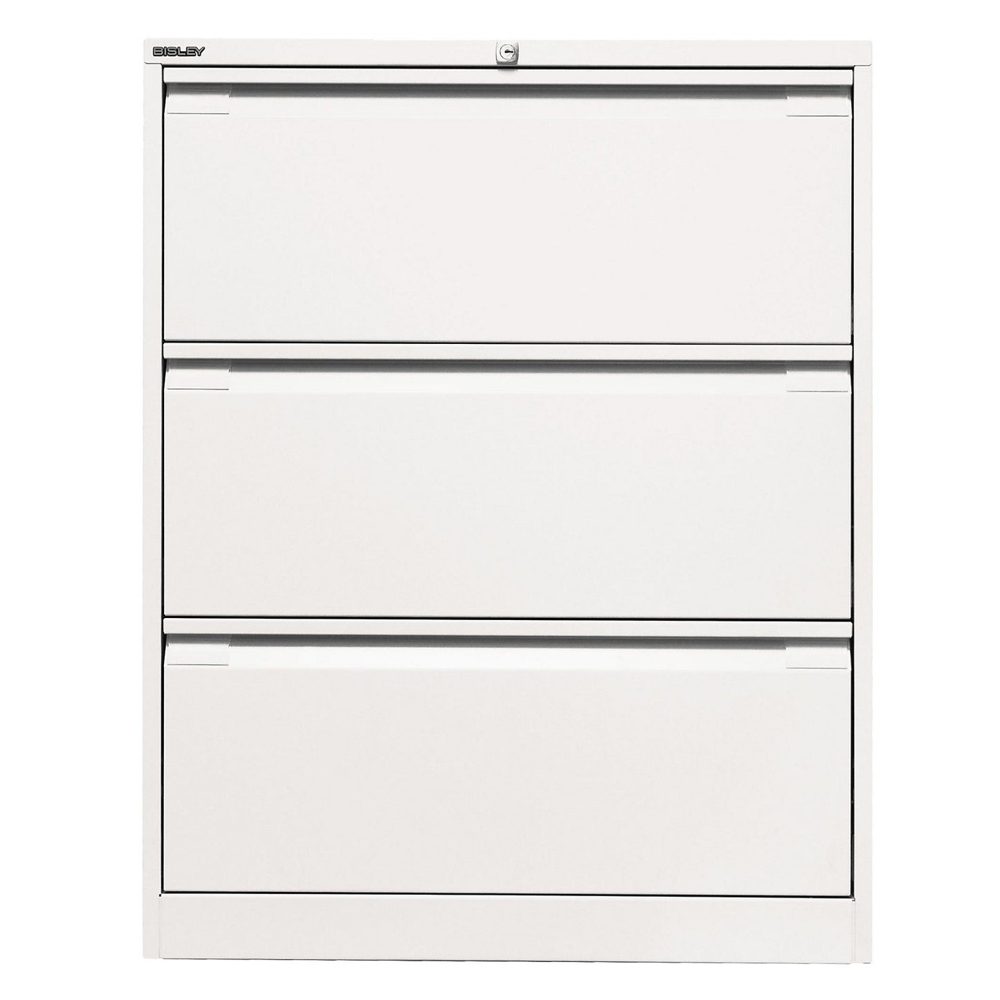 Suspension file cabinet, 2-track, 3 A4 drawers, traffic white.