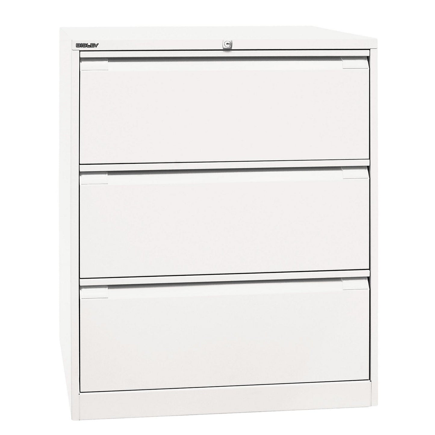 Suspension file cabinet, 2-track, 3 A4 drawers, traffic white.
