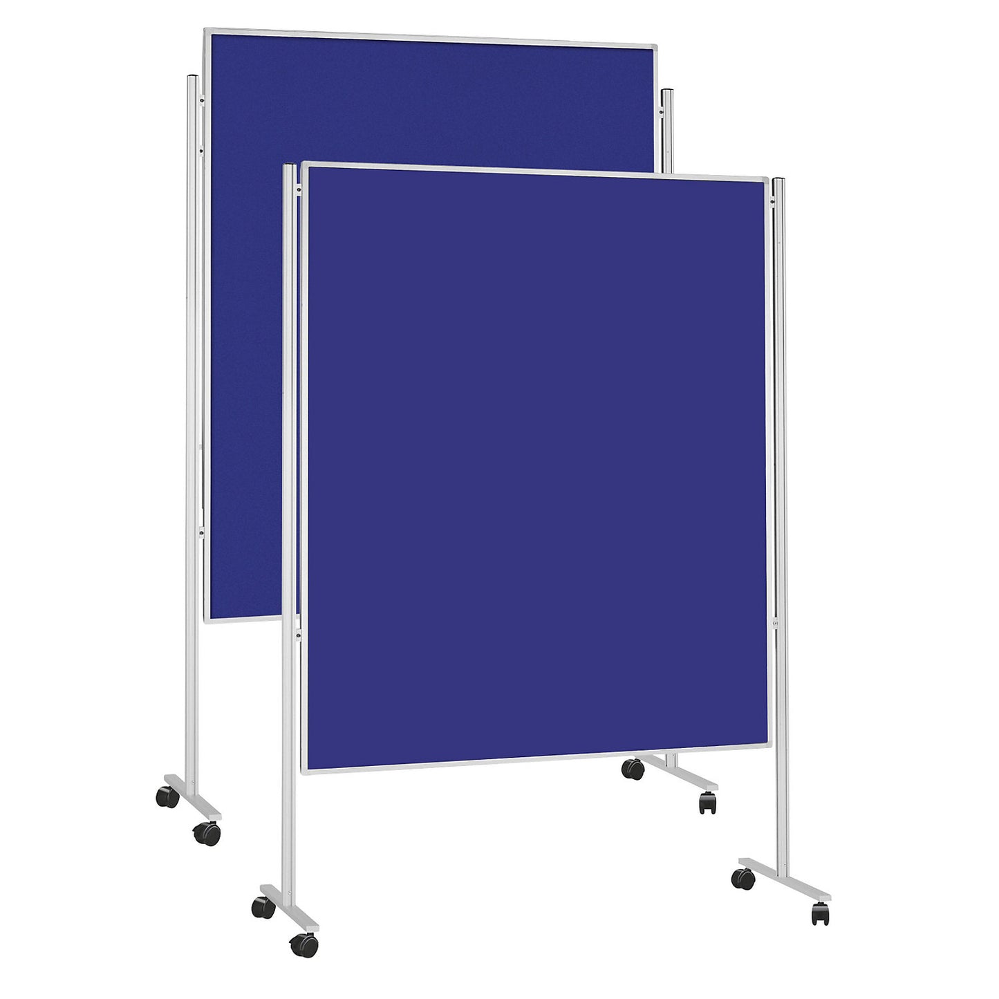 Communication board, mobile, double sided, blue felt.