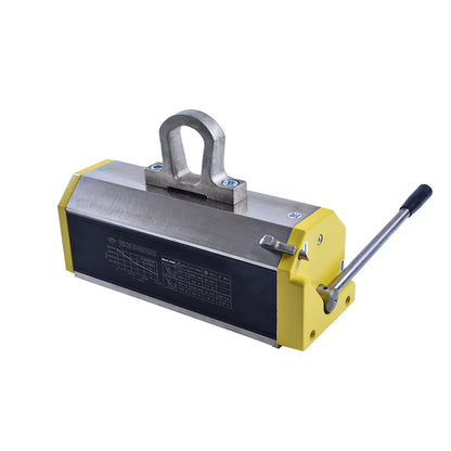 Stationary lifting magnet, for flat and round material, lifting capacity 2000 kg for flat material, 800 kg for round material.