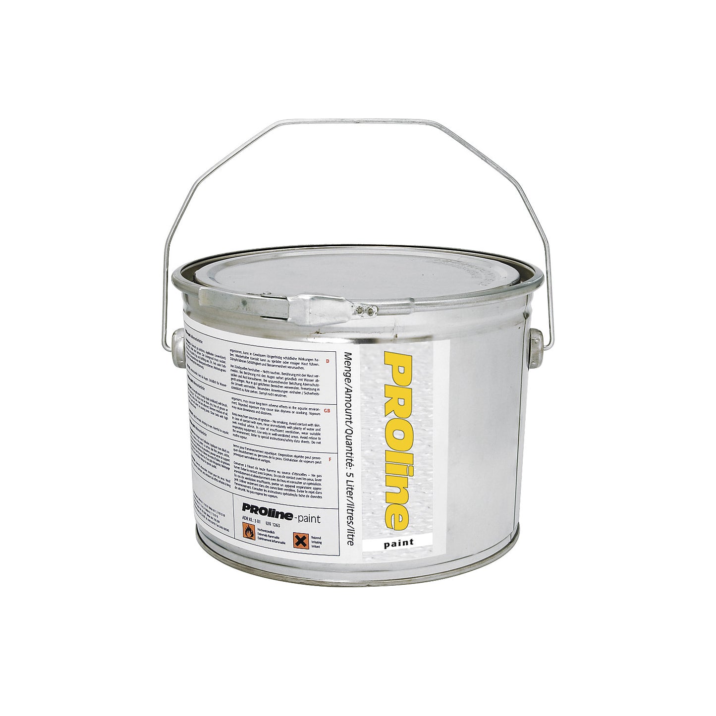 Anti slip hall marking paint, 5 litre bucket, stone grey.