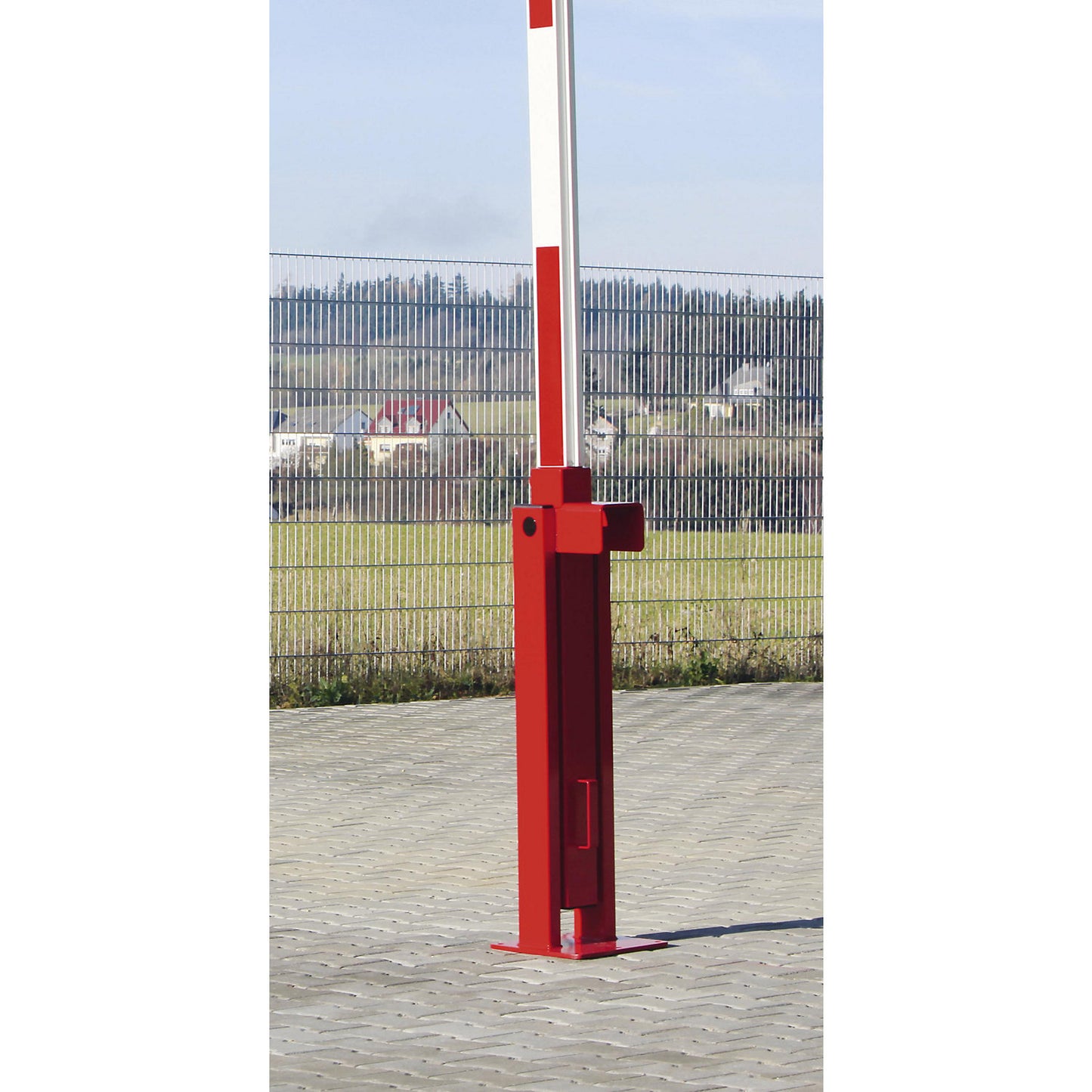 Roadblock, barrier, pendulum support, barrier beam length 6 m.