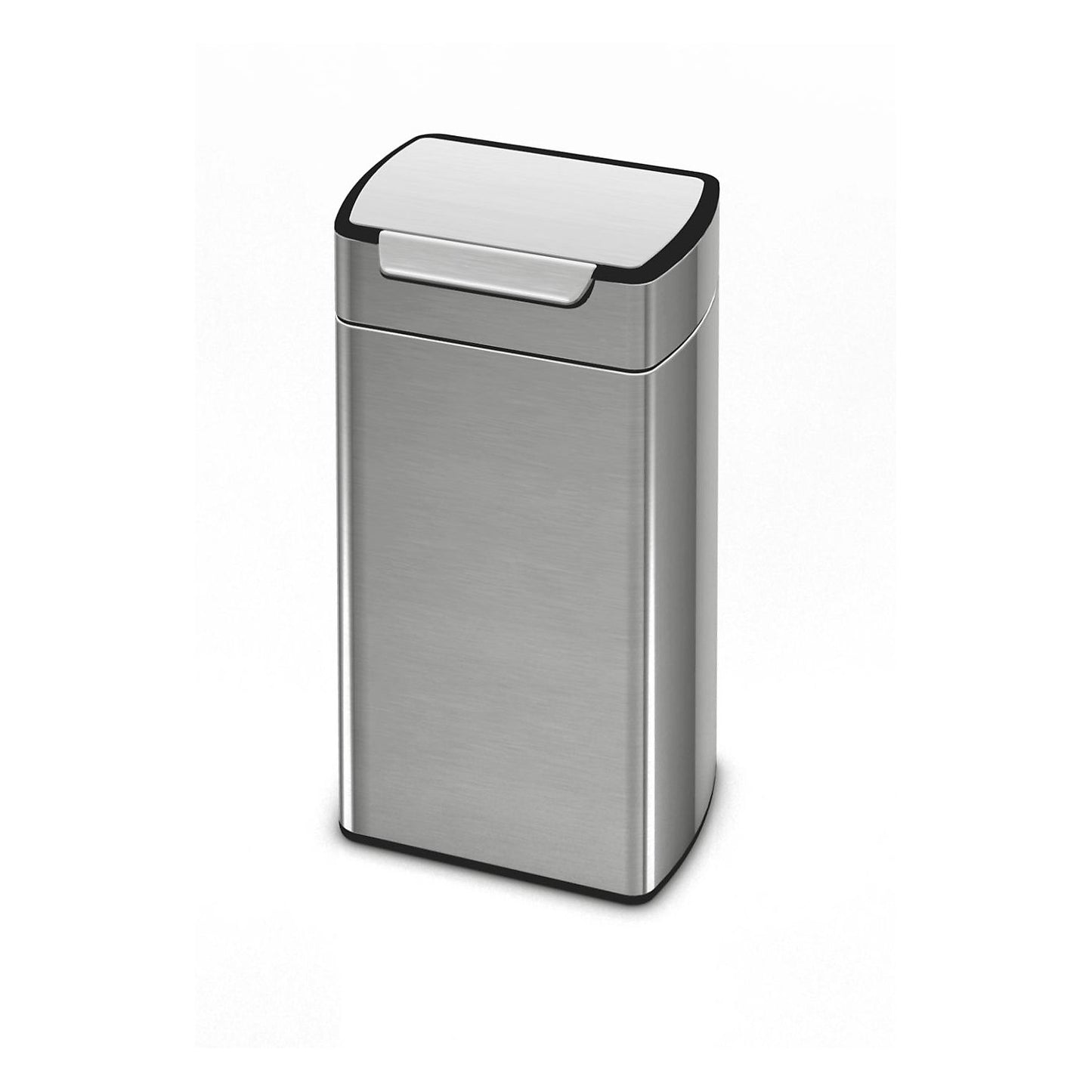 Touch waste collector, stainless steel, matt finish, capacity 30 l, HxWxD 710 x 390 x 290 mm.