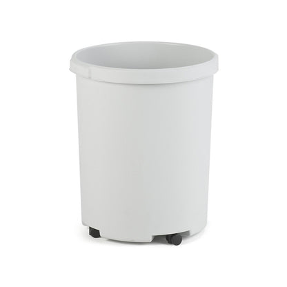 Waste paper bin, plastic, capacity 50 l, HxØ 490 x 430 mm, grey.