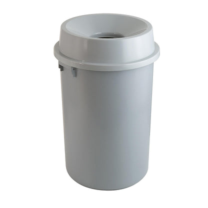 Plastic waste collector, grey, capacity 60 l, HxØ 680 x 450 mm.