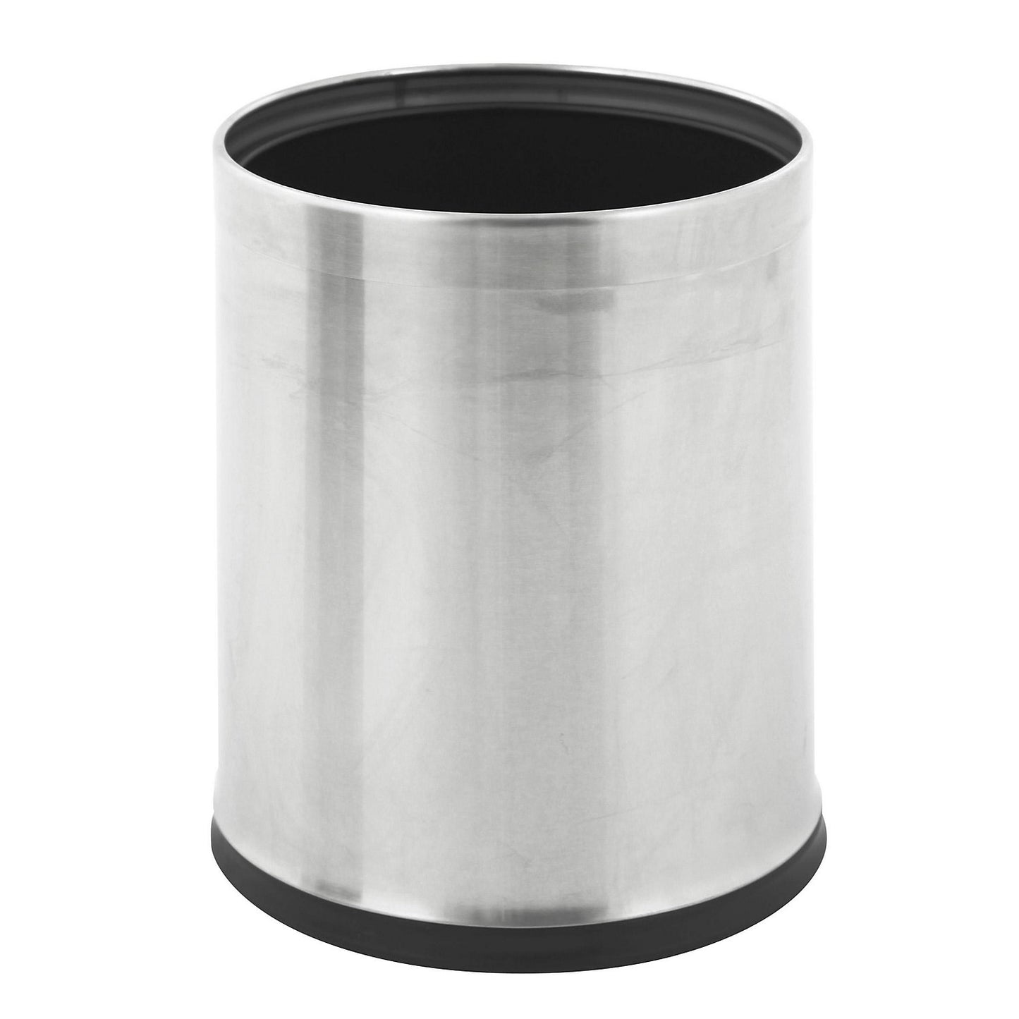 Waste paper bin, stainless steel, round, capacity 10 l, HxØ 270 x 225 mm, fireproof.