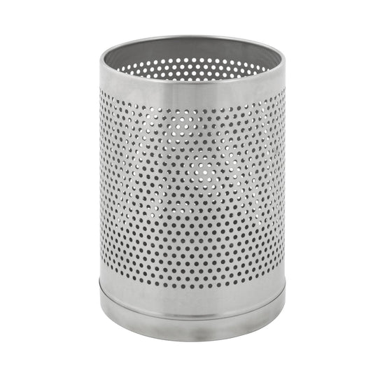 Perforated waste paper bin, round, capacity 10 l, HxØ 290 x 220 mm, matt.