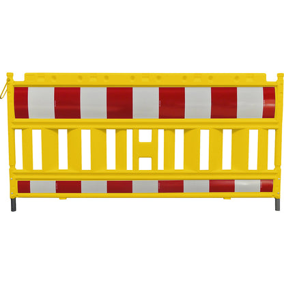Barrier, plastic, length 2 m, yellow, 1+ items.