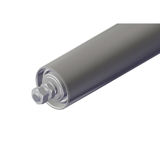 Steel conveyor roller, roller Ø 50 mm, threaded axle M 10 x 20, length 600 mm.