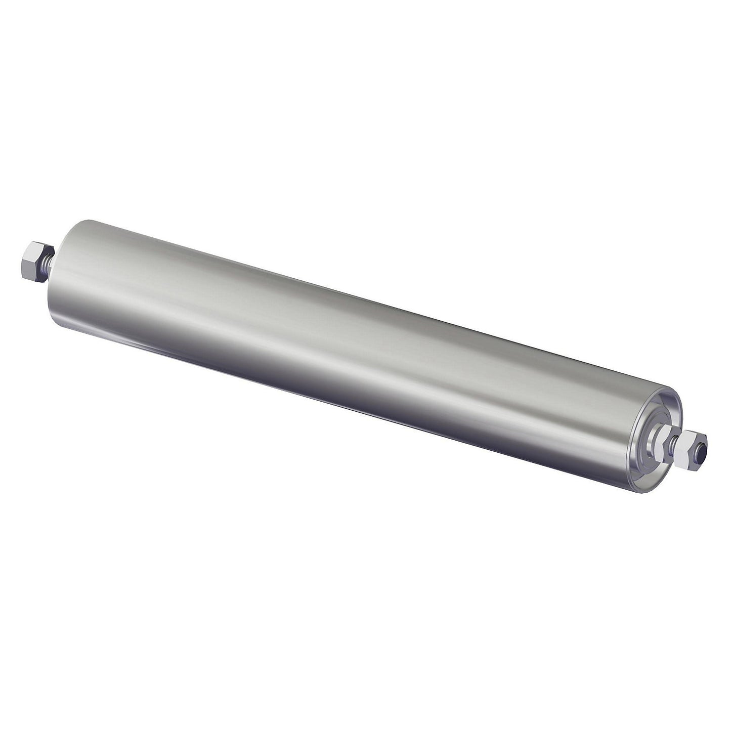 Steel conveyor roller, roller Ø 50 mm, threaded axle M 10 x 20, length 1000 mm.