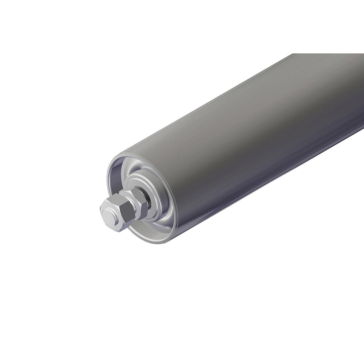 Steel conveyor roller, roller Ø 60 mm, threaded axle M 12 x 20, length 300 mm.