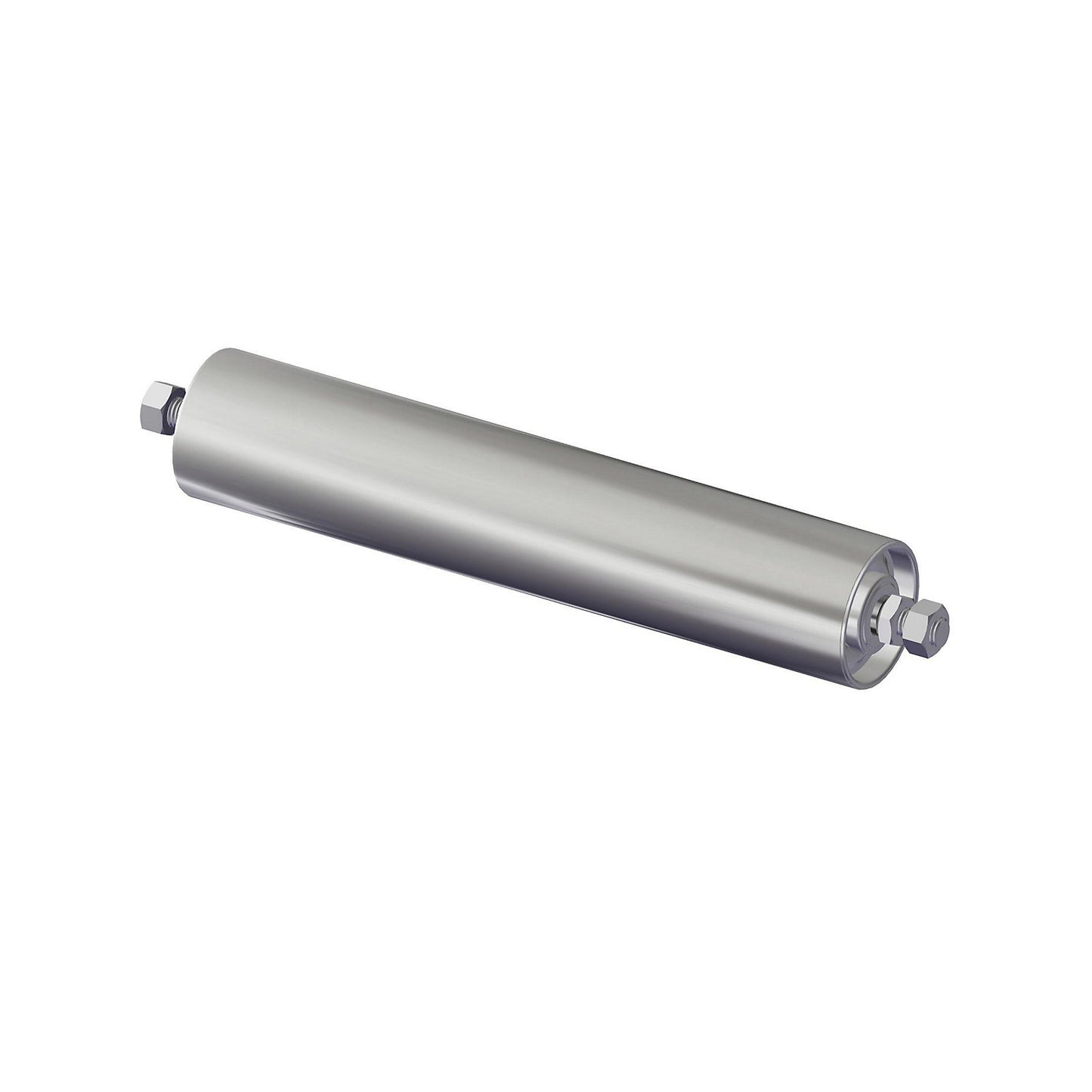 Steel conveyor roller, roller Ø 60 mm, threaded axle M 12 x 20, length 300 mm.