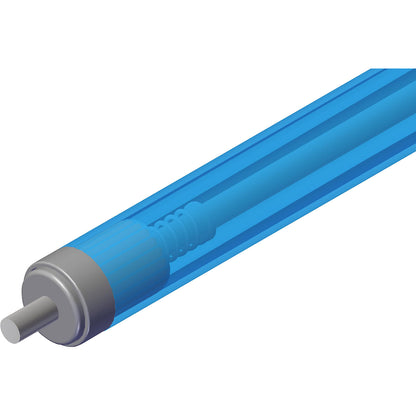 Plastic conveyor roller, roller Ø 20 mm, axle Ø 6 mm, length 300 mm.