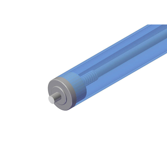 Plastic conveyor roller, roller Ø 40 mm, axle Ø 10 mm, length 500 mm.